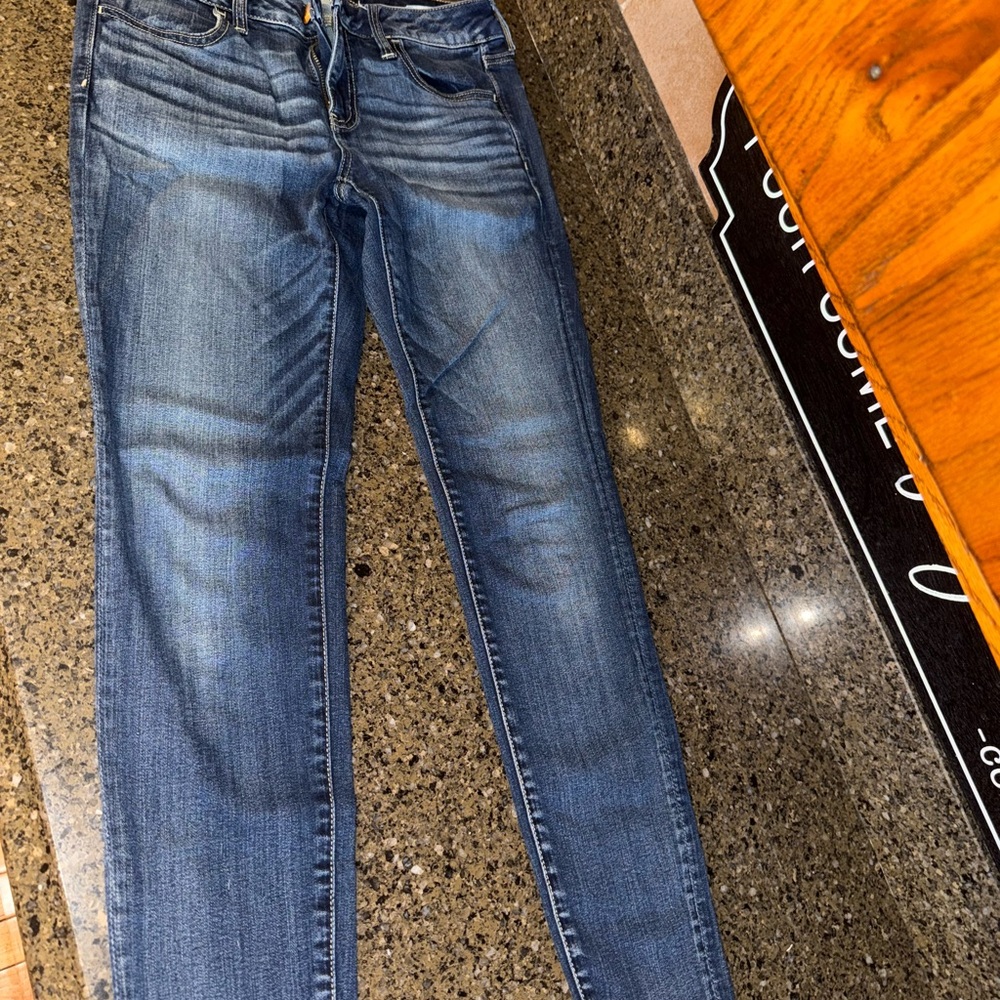 American Eagle Outfitters Dark Blue Skinny Jeans
